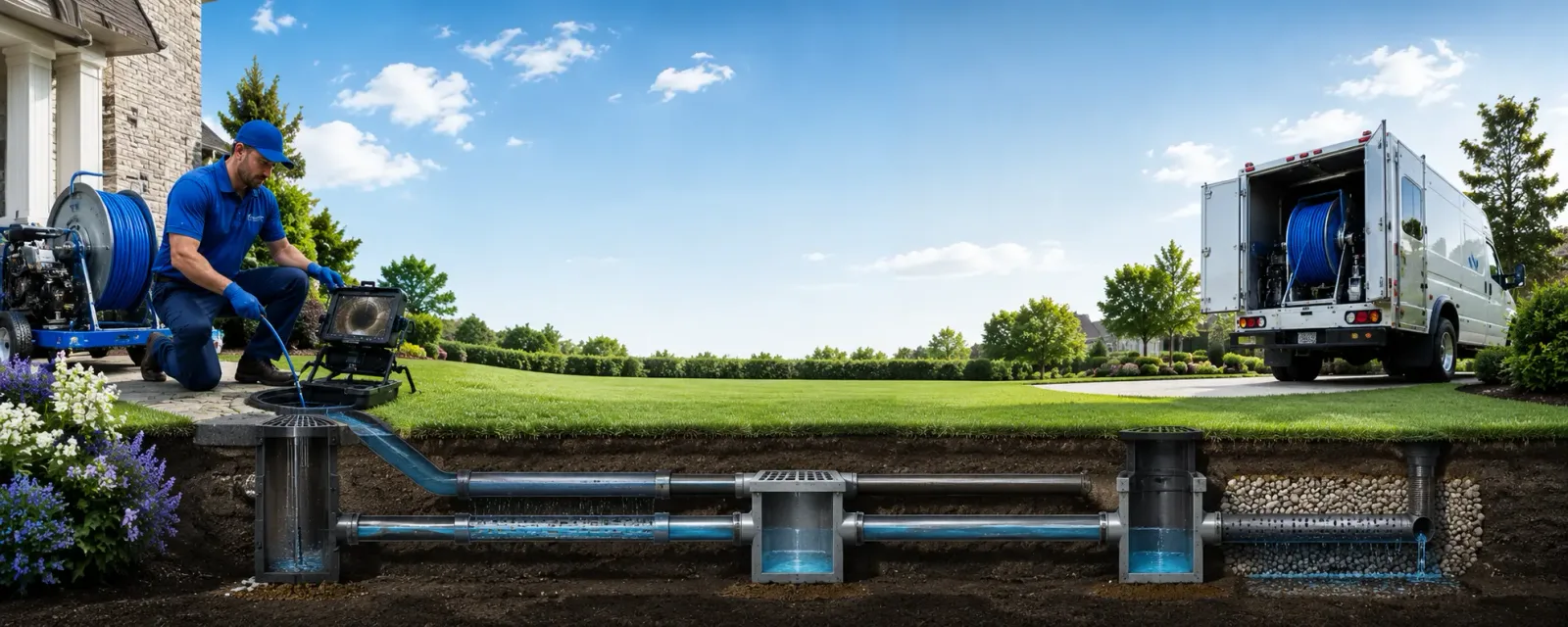 Outdoor drain cleaning information for Sunderland, MD